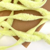 Large 5" Bump Chenille in Lemon-Lime ~ 1 yd. (8 bumps)